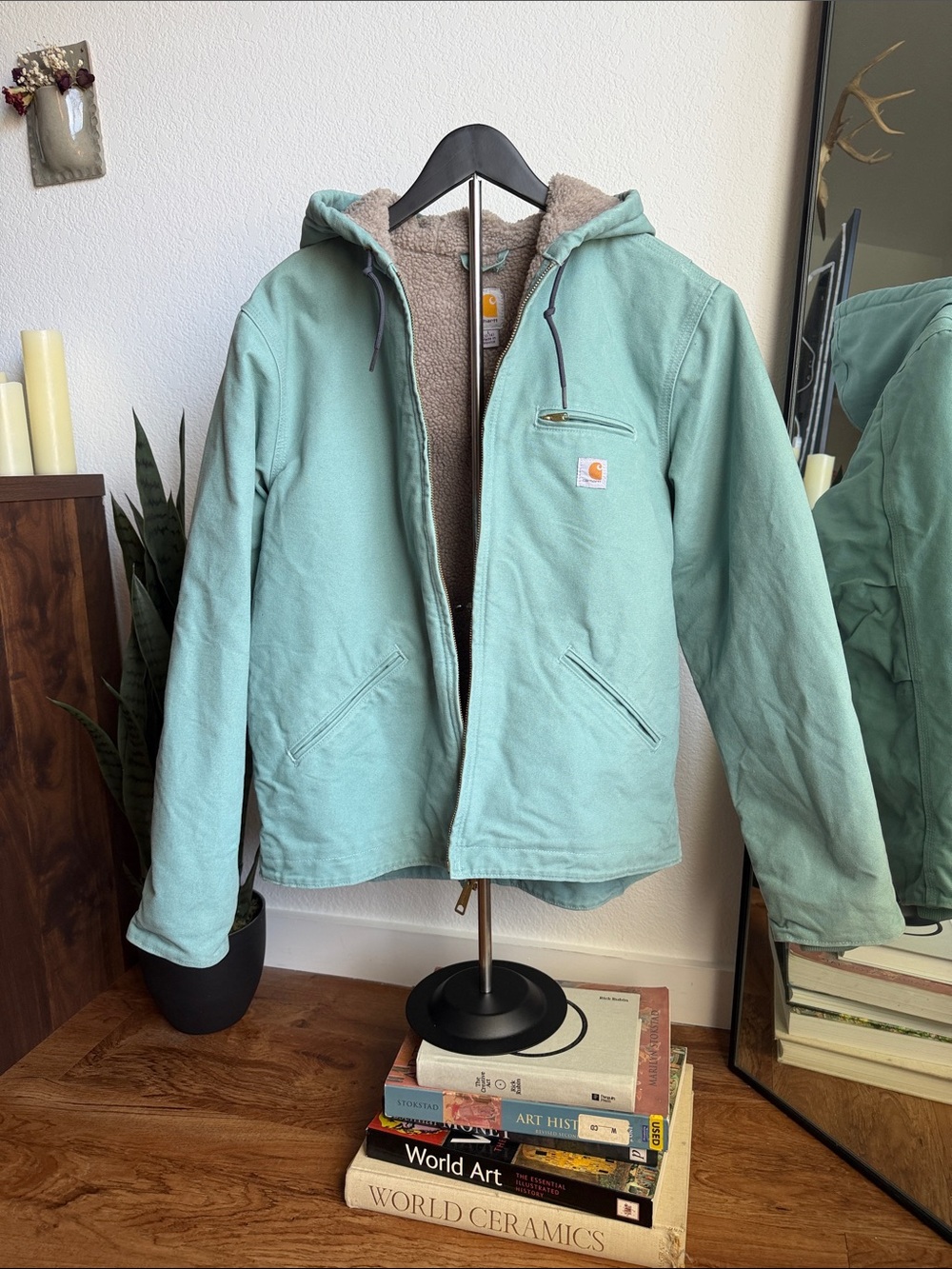 Carhartt Seaglass Blue Sierra Sherpa Lined Jacket Women’s L (12/14)